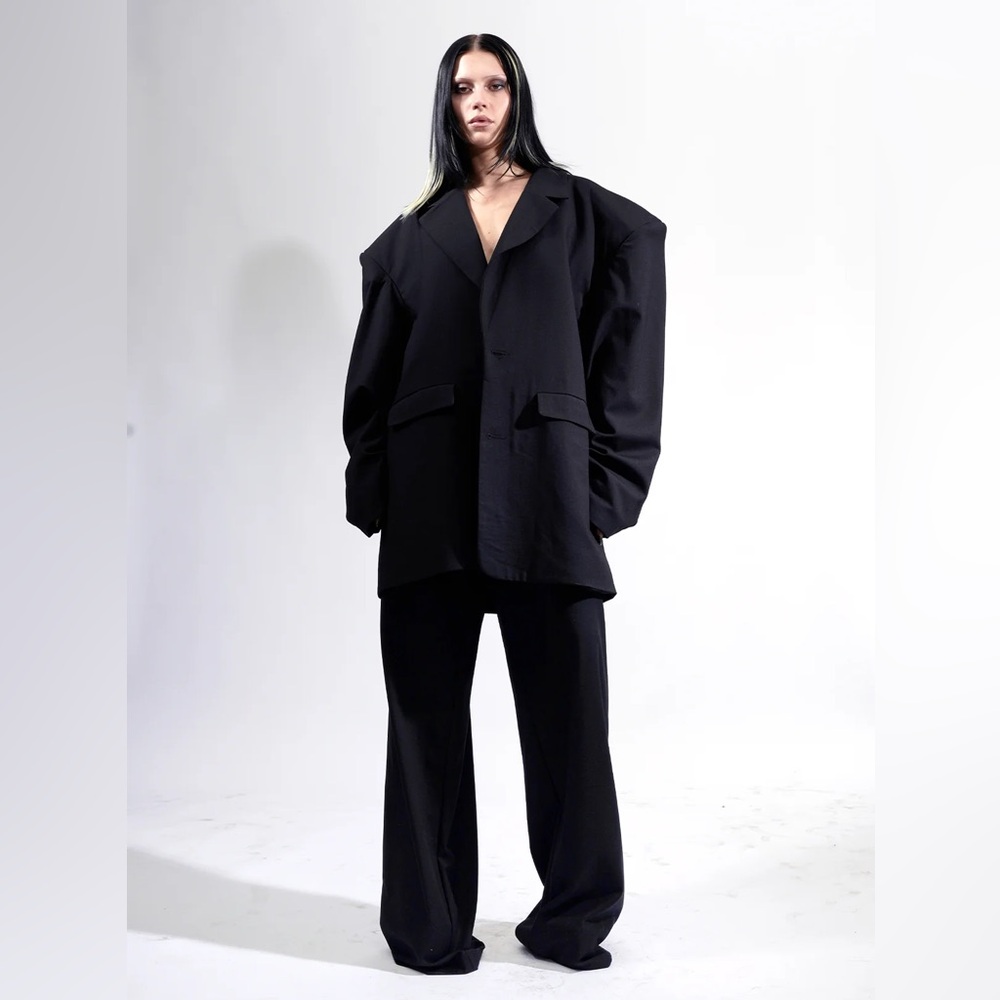 Brand New Namillia Super Oversized High Rise Straight Leg Tailored Pants XL